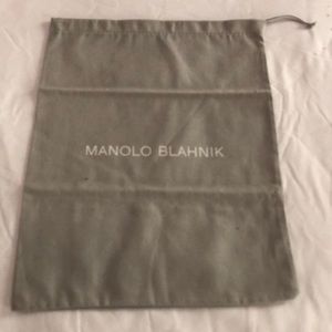Manolo Blahnik grey dust bag